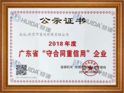 廣東省“守合同重信用”企業